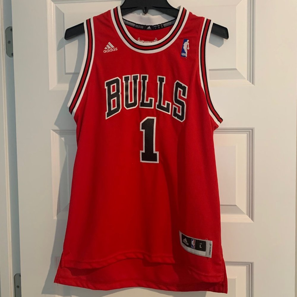 #1 Derrick Rose Adidas Jersey Size Youth L
